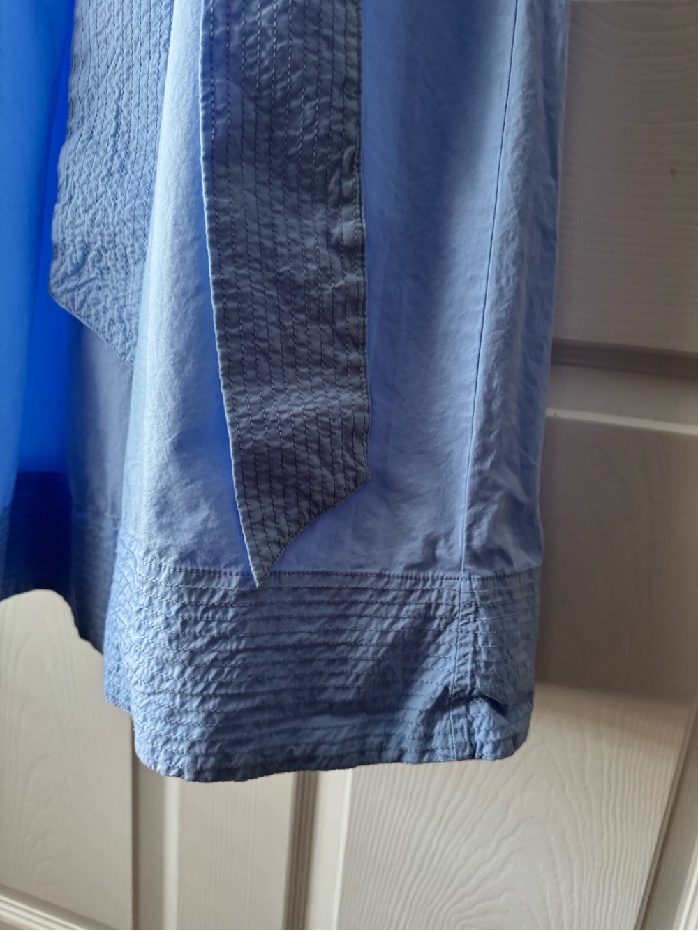 Crown and Ivy Light Blue Shirt Dress with Tie Waist Midi Dress Large - Picture 5 of 9
